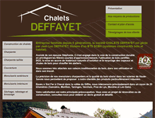 Tablet Screenshot of chalets-deffayet.com